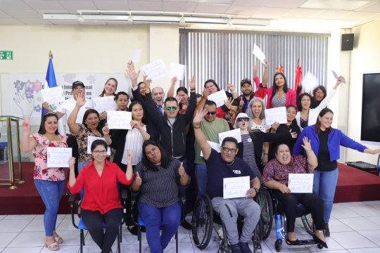 APY Solidaridad en Acción, la Universidad de El Salvador, la Asociación de Lisiados de Guerra de El Salvador (ALGES) con el apoyo de la Cooperación Española, realizan Encuentro Internacional de buenas prácticas y lecciones  aprendidas en materia de género y discapacidad.
