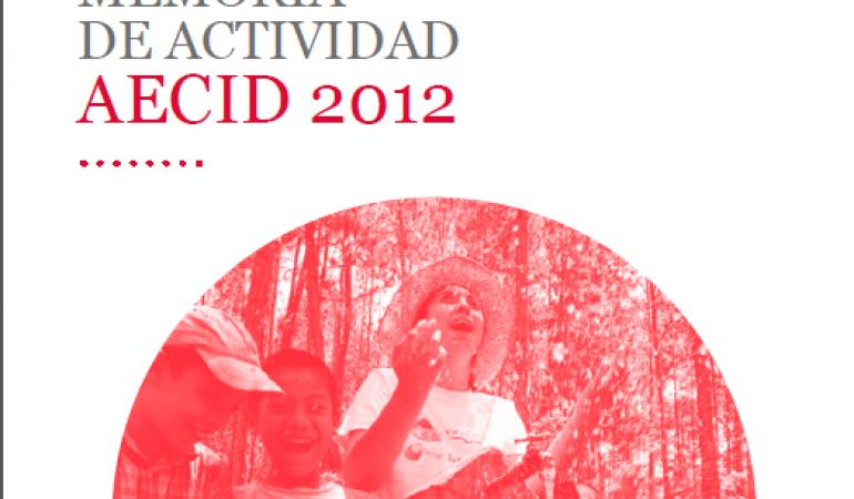 Memoria de actividad AECID 2012