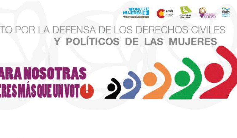 Celebración en El Salvador del Día Internacional de las Mujeres con la firma de un Pacto por la Defensa de los Derechos Civiles y Políticos de las Mujeres