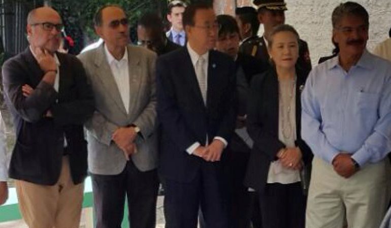 Ban Ki- Moon, Secretario General de las Naciones Unidas visitó El Salvador