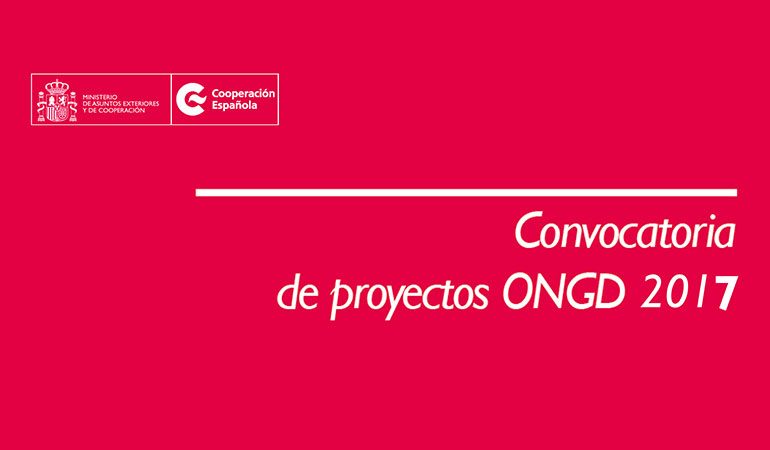 Convocatoria AECID Proyectos ONGD-2017
