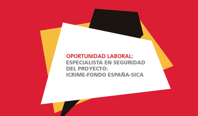 Especialista en Seguridad del Proyecto ICRIME-Fondo España-SICA