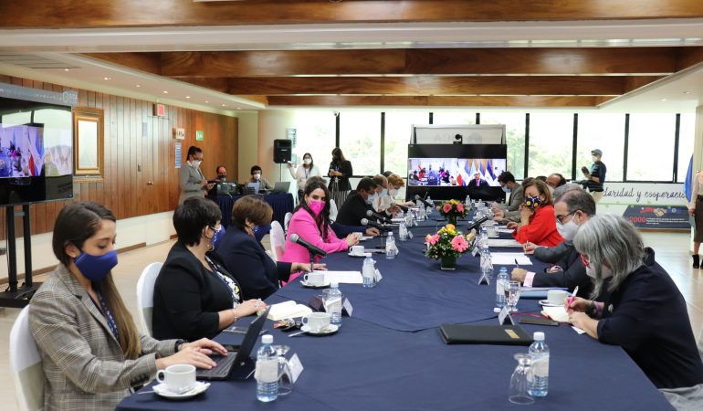 Diálogo entre Secretaria de Estado de Asuntos Exteriores para Iberoamérica y el Caribe, Secretario General del SICA y Secretarios de Subsistema del SICA.