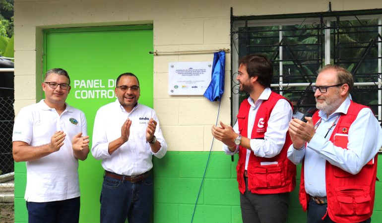 AECID y ANDA inauguran proyecto de mejora del sistema de agua potable de ACOSAMA en San Pedro Perulapán