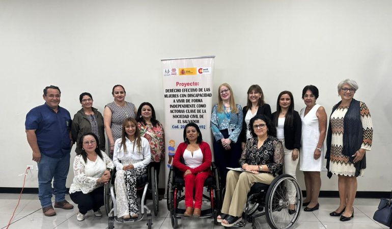 Cooperación Española lanza proyecto para garantizar el derecho de las mujeres con discapacidad a vivir de forma independiente e inclusiva en El Salvador