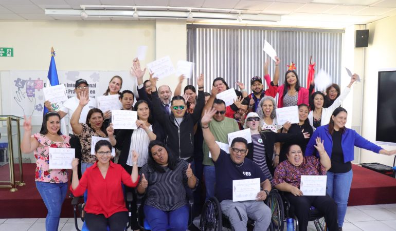 APY Solidaridad en Acción, la Universidad de El Salvador, la Asociación de Lisiados de Guerra de El Salvador (ALGES) con el apoyo de la Cooperación Española, realizan Encuentro Internacional de buenas prácticas y lecciones  aprendidas en materia de género y discapacidad.