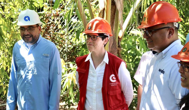 La Cooperación Española y ANDA inauguran mejoramiento de sistema de abastecimiento de agua potable de A.A.A.ASALDEGUAY, en Jujutla